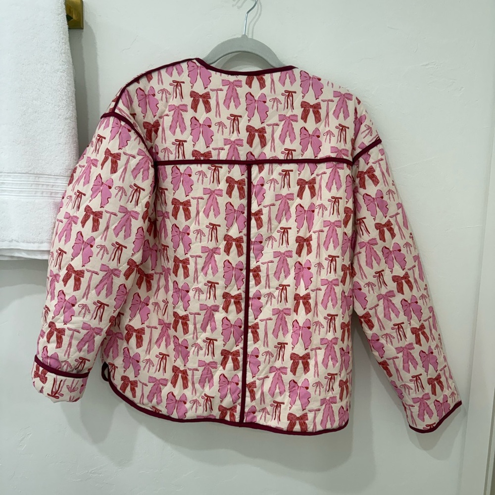 Entro Pink And Red Patterned Jacket - image 4